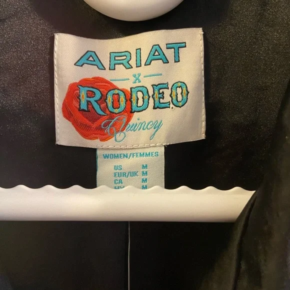 Ariat Black and Red Bomber Jacket - Picture 3 of 3